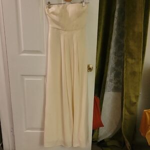 Banana Republic Strapless Cream Dress (0)